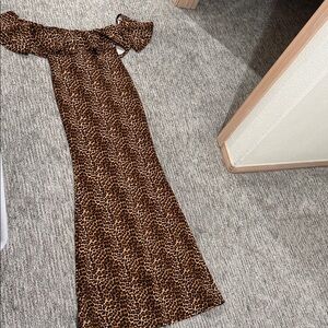 Leopard halter dress